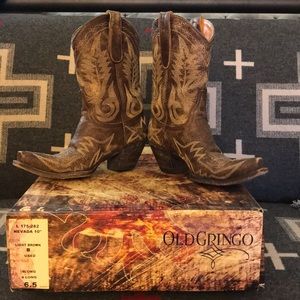 Old Gringo brown crackle Nevada 10” sz. 6.5B